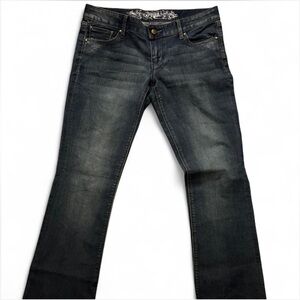 Express Dark Blue Boot Cut Jeans